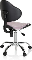 B-Ware Hjh Office Kinderstuhl Drehstuhl Schreibtischstuhl Rosa Stoff Kinderbürostuhl