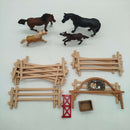 Schleich Bundle Pferde 4 Figuren & Zaun