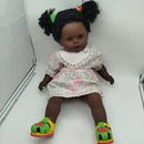 Zapf Creation Babypuppe Blumen Kleid dunkle Haut
