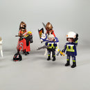 Playmobil Figuren & Tiere Set von 18 – Bauarbeiter, Ritter, Polizei, Pferde