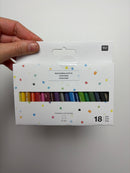 WACHSMALSTIFTE DREIECKIG • 18 STÜCK