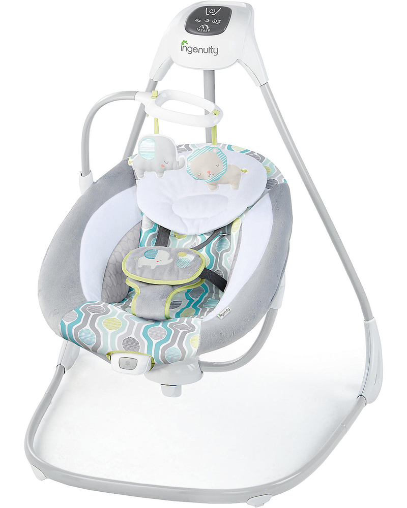 Ingenuity Schaukel SimpleComfort Babywippe Cradling Swing Everston grau / weiß