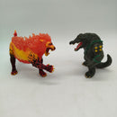 Schleich Bundle Eldrador 2x Feuerlöwe & Godzilla Figuren
