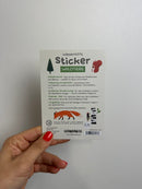 WASSER- UND SPÜLMASCHINENFESTE STICKER • WALDTIERE
