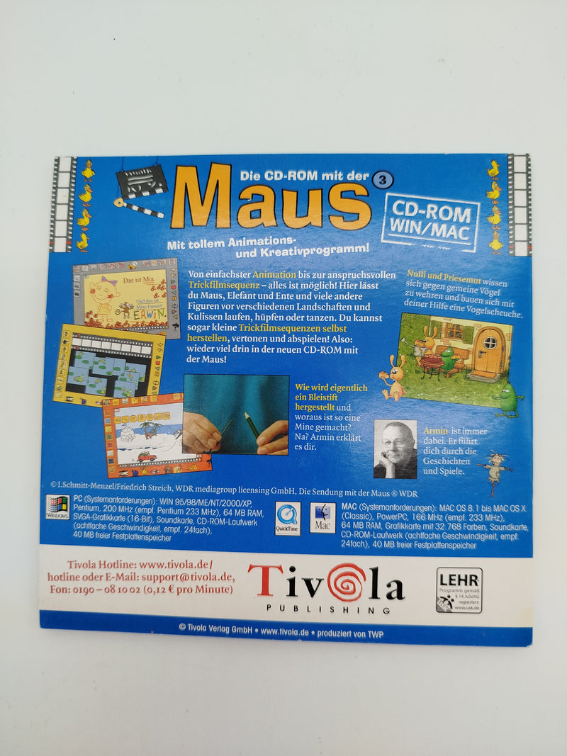 Tivola CD-ROM Set – Die Maus 2 & 3, OVP