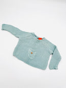 Mintgrüner Strickpullover - Gr.50 (Pusblu)