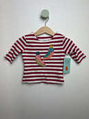 Langarmshirt Vögel & Streifen• 62 • sense organics