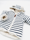 Gefütterte, gestreifte Jacke - H&M (Gr. 68)