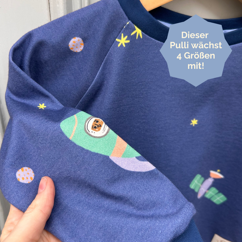 Okrktopulli | dünner Sweater | Unser Alltagbegleiter Weltall 80-140