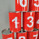 BS Toys Dosenwurfspiel – Set mit 10 Dosen & 2 Wurfsäckchen