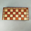 Reise-Schachspiel aus Holz mit Klappbrett