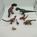 Schleich Bundle Dinosaurier Set von 7 Figuren & Schädel
