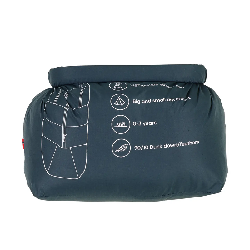B-Ware Voksi Fußsack Schlafsack Kinderwagen Adventure Poppy Blue Daunenfüllung 105x50cm