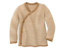 Strickjacken Strickpullover & Strickjacken Kleidung Baby-Jacke melange-karamell-natur Disana Front Image Last Season