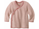 Strickjacken Strickpullover & Strickjacken Kleidung Baby-Jacke melange-rosé* Disana Front Image Last Season