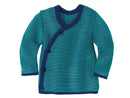 Strickjacken Strickpullover & Strickjacken Kleidung Baby-Jacke melange-marine-lagoon* Disana Front Image Last Season