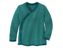 Strickjacken Strickpullover & Strickjacken Kleidung Baby-Jacke melange-pacific-mint* Disana Front Image Last Season