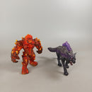 Schleich Bundle Wolf & Feuerkrieger Set von 2 70765 70155 Figuren