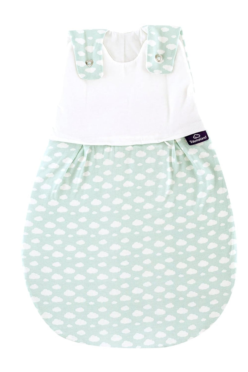 Träumeland S0100603 Außenschlafsack LIEBMICH Wolke mint, Größe 56/62, mehrfarbig