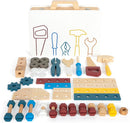 small foot Werkzeugkoffer „Workshop“, mit Werkzeug und Zubehör aus Holz, für Kinder ab 3 Jahren, 12556
