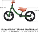 Kinderkraft 2WAY Next Laufrad ab 3 Jahre, Licht Lauflernrad, Kinder fahrader, 12 Zoll Räder, Höhenverstellbar Sattel und Lenker, Einfache Montage, Begrenzter Lenkeinschlag, Gummigriffe, Grün