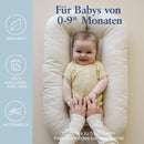 snuggle me® Babynest (0-9 Monate) - Premium Babynestchen Neugeborene, Weiche Bio-Baumwolle mit Fiberfill, kuschelnest coccon, 100% Maschinenwaschba...