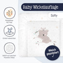 Julius Zöllner Wickelauflage Softy 65x75 cm - Wickelunterlage - wasserdicht und abwischbar - Made in Germany – Oeko-Tex Standard 100 – Koalas