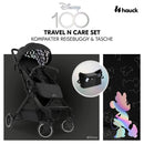 hauck Buggy Travel N Care Set 100 Jahre Disney Design mit Kinderwagenorganizer, Einhändig Klein Klappbar mit Tragegurt, Liegefunktion, Verdeck mit UV-Schutz 50+ und Netzfenster