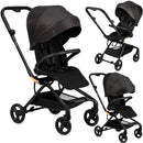 MoMi Kinderwagen ADELLE ab 6. Monat (bis 22 kg), klappbarer Buggy mit 360°-Sitz und 5-Punkt-Sicherheitsgurt, Einkaufskorb, mit Tragegriff zum Tragen nach dem Zusammenklappen