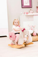 Nattou rocking animal rabbit Nina, 10-36 months, 60 x 39 x 50 cm, Beige/Pink