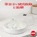 NUK Micro Express Plus microwave sterilizer for bottles | sterilizes up to 4 baby bottles plus accessories in 4 minutes | fits in most microwaves | includes bottle tongs