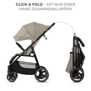 Kinderkraft TRIG 3 Kinderwagen, Kinderbuggy, Liegewagen, Sportwagen, Buggy, Zusammenklappen, Breite und tiefe Sitz, mit Liegeposition, 4 Rad Dämpfung, Große Dach, 5-Punkt-Gurt