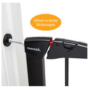 Munchkin Lindam Türgitter für Babys, ausziehbares Türschutzgitter & Treppenschutz zum Klemmen, ideal für Kinder und Haustiere, ohne Bohren, 76-82 cm, schwarz