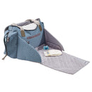 BÉABA - Wickeltasche Sydney II - Modulierbar, großes Fassungsvermögen - Große Cocoon-Wickelfläche - Isolierfach für Babynahrung, Befestigungssystem für Kinderwagen, Tragegriffe - Grau