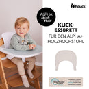 hauck Click Tray, Speckle Beige - Klick Essbrett für Alpha+ & Beta+ Hochstuhl, Werkzeuglose Montage auf Schutzbügel, Pflegeleichtes & GRS Zertifiziertes Kunststoff, für Baby & Kinder 6-36 Monaten