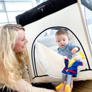hauck Kinderreisebett Dream N Play Plus mit Transporttasche und Schlupf zum Spielen, Klein Zusammenklappbar