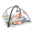 Fisher-Price Tierfreunde Kontrast-Spieldecke | Spielbogen Baby Spielzeug mit Musik und Licht | Krabbeldecke für Baby Spielebogen weich