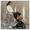 hauck Travel N Care Plus, Black - Reisebuggy für Kinder ab Geburt bis 22 kg mit Liegefunktion & Kopfposter - Leicht (7,2 kg) & Einhändig Faltbar - Selbststehend - UPF 50+ & Netzfenster