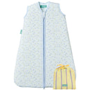 molis&co - Baby Schlafsack ärmellos - Ideal für Frühling und Herbst - Babyschlafsack 1 tog ohne Ärmel - Leicht gepolstert - 100% Baumwolle (Oeko-TEX 100), Premium Qualität - Blue Lily (60 cm)