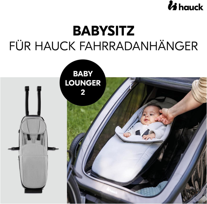 hauck Fahrradanhänger Zubehör Kompatibel mit Dryk Duo & Dryk Duo Plus