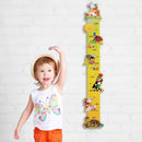 Dida - Wandmesslatte für Kinder aus Holz mit kleinen Tieren, Wachstumsdiagramm bis 150 cm, Höhenmesser für Kinder Ideal für das Kinderzimmer