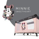 hauck Kinderreisebett Dream N Play ab Geburt bis 15 kg, Klein Zusammenklappbar inkl. Tragetasche und Faltboden, Liegefläche 120 x 60 cm (Disney Minnie Sweetheart)