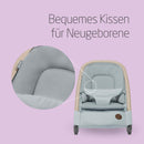 Maxi-Cosi Kori 2-in-1-Babywippe mit Spielzeugbogen, 0–2 Jahre, bis zu 15 kg, Baby Bouncer, 3 mit einer Hand einstellbare Liegepositionen, Easy-in-Gurt, leicht und kompakt