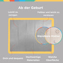 Nuby – Gepolsterte, faltbare und wendbare Spielmatte für Babys – Leichte und weiche Bodenmatte zum Spielen – Kinderteppich mit Sternen- und Himmelsmotiv – Gepolsterter Boden für Babys