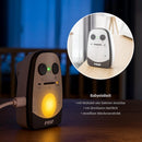 Reer Cosmo Babyphone vom Erfinder des Babyphone, mit Nachtlicht, Vibrations-Alarm und Gegensprechfunktion, weiß, 600m Reichweite, 50150