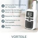 Alecto Baby DBX-80 - Babyphone mit Reichweite von bis zu 3.000 Metern - Weiß/Anthrazit