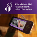 Philips AVENT Philips Premium Connected Videophone, das bisher Beste Babyphone, Schlaf- und Atmungs-Tracking mit KI, Schrei-Interpretation, DEKRA Zertifiziert privat und sicher, SCD973/26