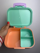 BROTDOSE MIT HERAUSNEHMBAREM EINSATZ • MINT GELB APRICOT