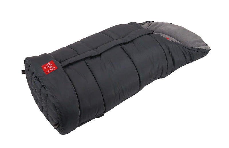 Kaiser Iglu Thermo Fleece Fußsack, anthrazit hellgrau