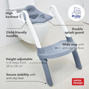 Rotho Babydesign TOP XTRA Toilettentrainer – WC Sitz mit Leiter, rutschfest & höhenverstellbar – Töpfchentrainer für Kinder, klappbar, bequem & lei...